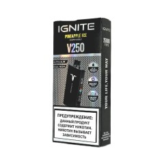 Электронная сигарета Ignite V250 Black 25000 - Pineapple Ice (Ледяной ананас)