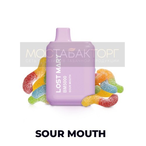 Электронная сигарета LOST MARY BM5000 Sour Mouth (Лост Мери Кислый Взрыв)