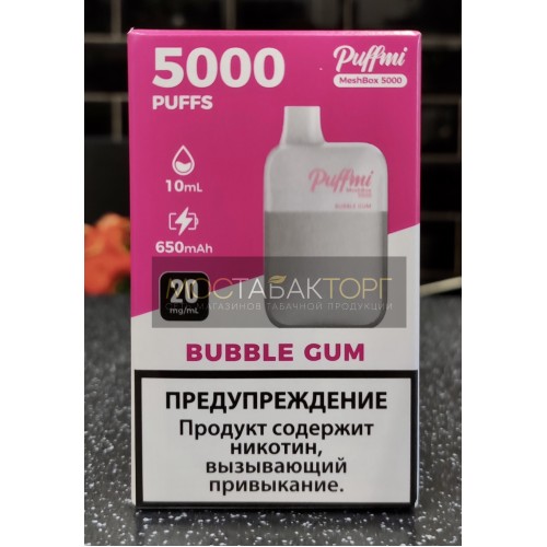 Электронная сигарета Паффми Жвачка 5000 затяжек (PUFFMI MeshBox)