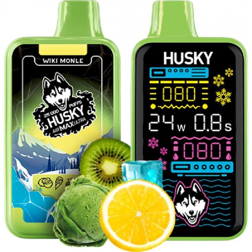 Husky Air Max Ultra Strong 25000 Wiki Monle (Киви Мороженое Лимон)