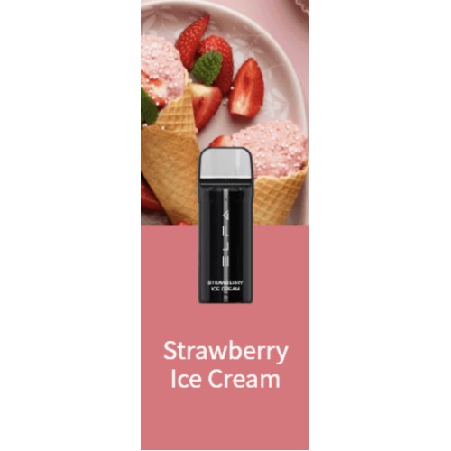 Картридж Elf Bar Elfa Strawberry Ice Cream (Ельф Бар Эльфа Клубничное Мороженое) 2 шт