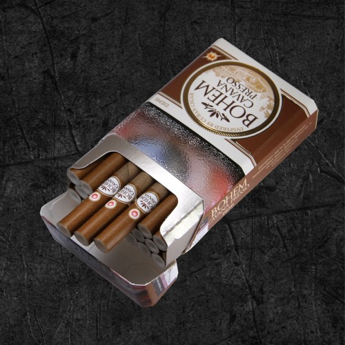 Сигариллы Бохем Деми Кавана Прессо (Bohem Demi - Cavana Presso) Сигариллы со вкусом карамельный макиато и абрикос, формата Деми