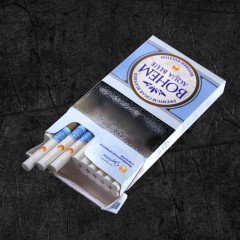 Сигариллы Бохем Супер слим - Аква Блу (Bohem Superslim - Aqua Blue) Сигариллы со вкусом черники и манго, формата Супер Слим
