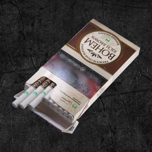 Сигариллы Бохем Супер слим - Рич Браун (Bohem Superslim - Rich Brown) Сигариллы со вкусом мохито, формата Супер Слим